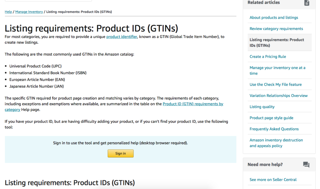 Штрих-коды на Amazon: GTIN и UPC