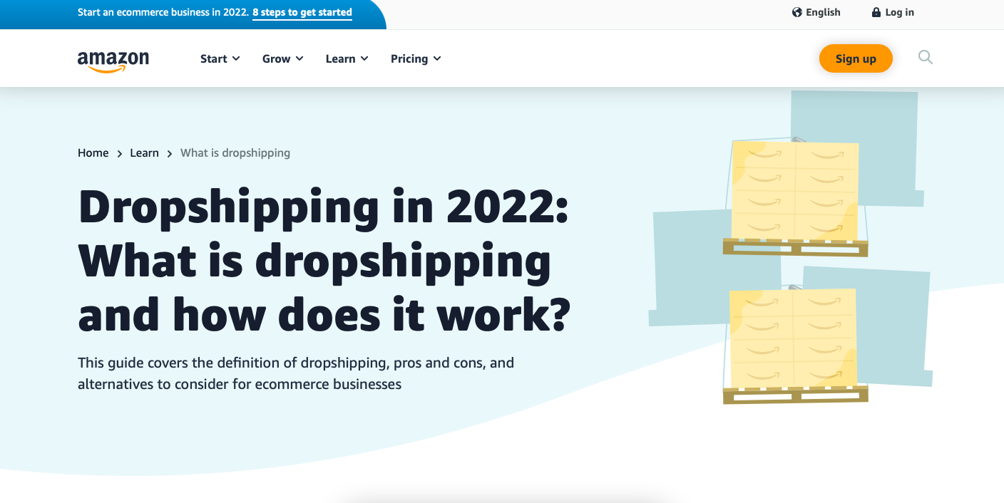 Dropshipping in 2022: How does it work on Amazon?